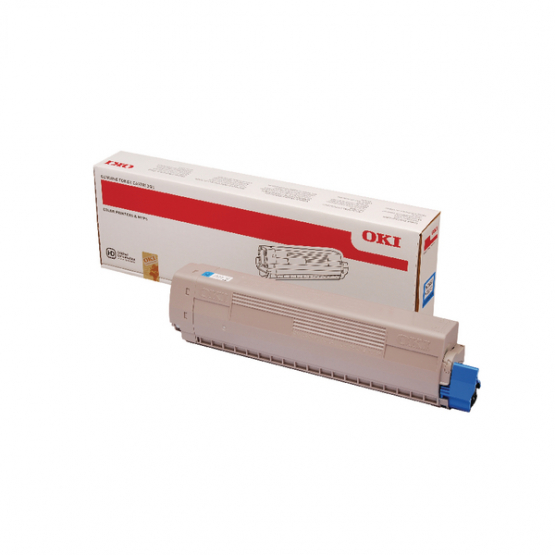 Oki MC853/873 Cyan Original Toner Cartridge (45862839) 
